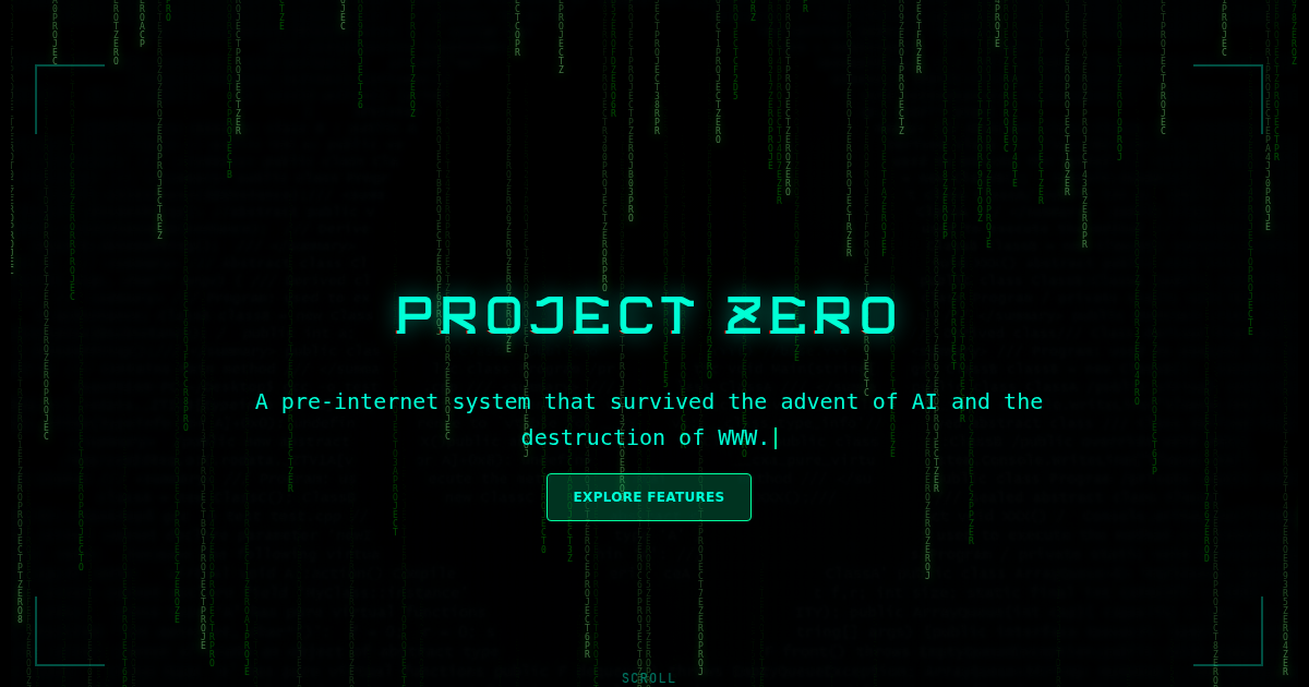 Free Browser Hacking Simulation MMORPG | Project Zero